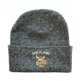 Cuffed Beanie with Cute Viking Embroidery