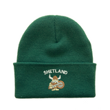 Cuffed Beanie with Cute Viking Embroidery