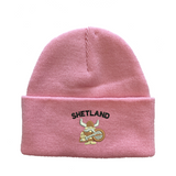 Cuffed Beanie with Cute Viking Embroidery