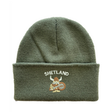 Cuffed Beanie with Cute Viking Embroidery
