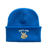 Cuffed Beanie with Cute Viking Embroidery