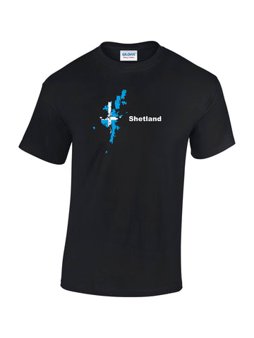 T-shirt with Shetland Map Print