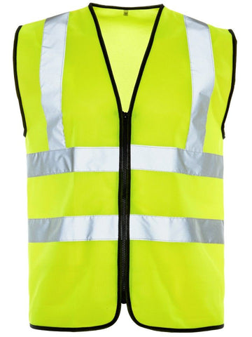 Supertouch Hi-Vis Vest Zip Opening