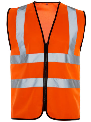Supertouch Hi-Vis Vest Zip Opening
