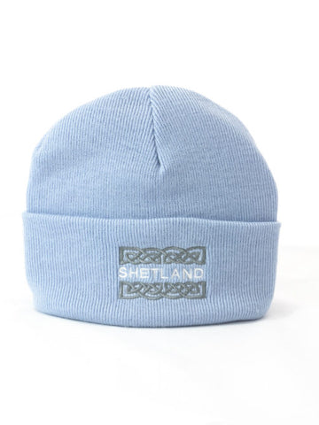 Cuffed Beanie with Celtic Embroidery