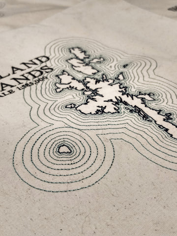 Embroidered Shetland Islands Cushion Cover