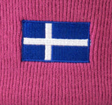 Cuffed Beanie with Shetland Flag Oblong Embroidery