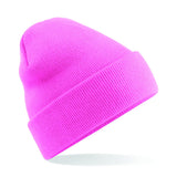 Cuffed Beanie with Cute Viking Embroidery