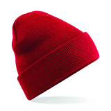 Cuffed Beanie with Cute Viking Embroidery