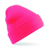 Cuffed Beanie with Cute Viking Embroidery