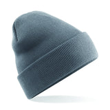 Cuffed Beanie with Cute Viking Embroidery