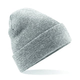 Cuffed Beanie with Cute Viking Embroidery