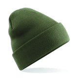 Cuffed Beanie with Flying Puffin Embroidery