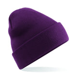 Cuffed Beanie with Flying Puffin Embroidery