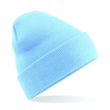 Cuffed Beanie with Flying Puffin Embroidery