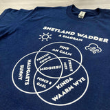 T-shirt with Shetland Wadder Diagram Print