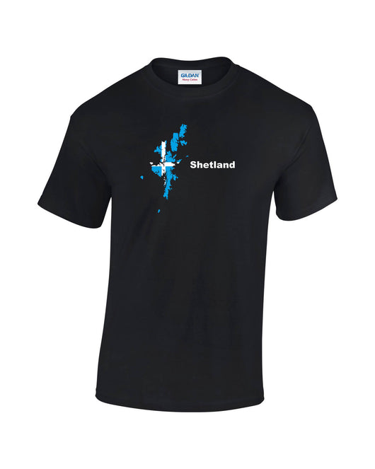 T-shirt with Shetland Map Print