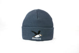 Cuffed Beanie with Flying Puffin Embroidery