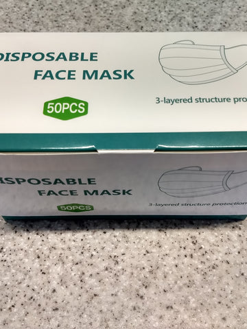 50 Disposable Face Masks