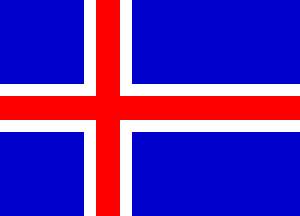 Iceland Courtesy Flag 30x40cm
